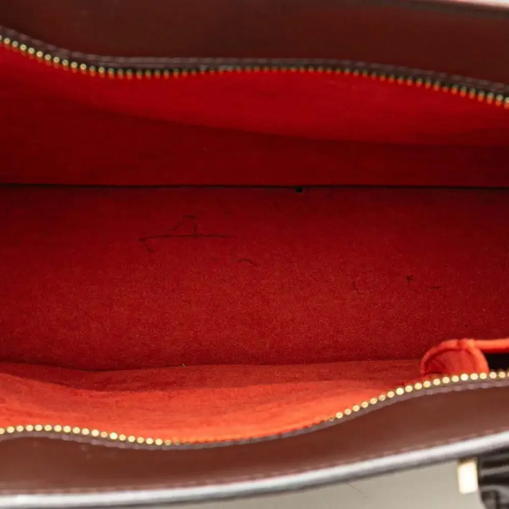 LOUIS VUITTON Authentic Brown Damier Leather Tote Bag